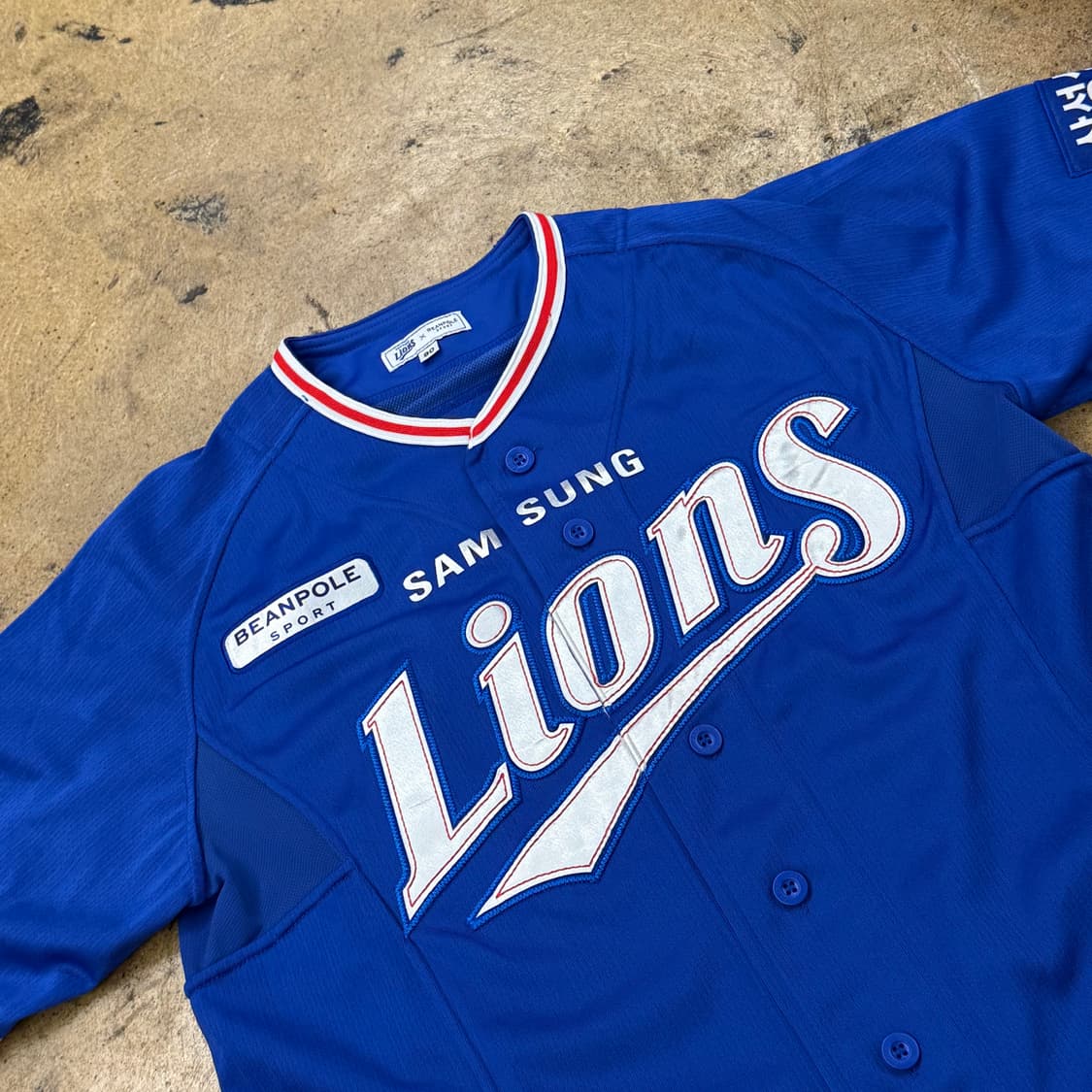 [90] 빈폴 삼성 라이온즈 야구 유니폼 블루 러프 마킹 b16 상품이미지1