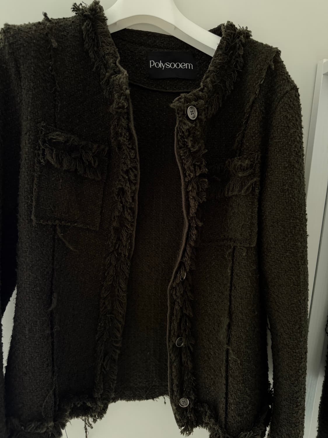 폴리수엠 트위드 카키 상품이미지2