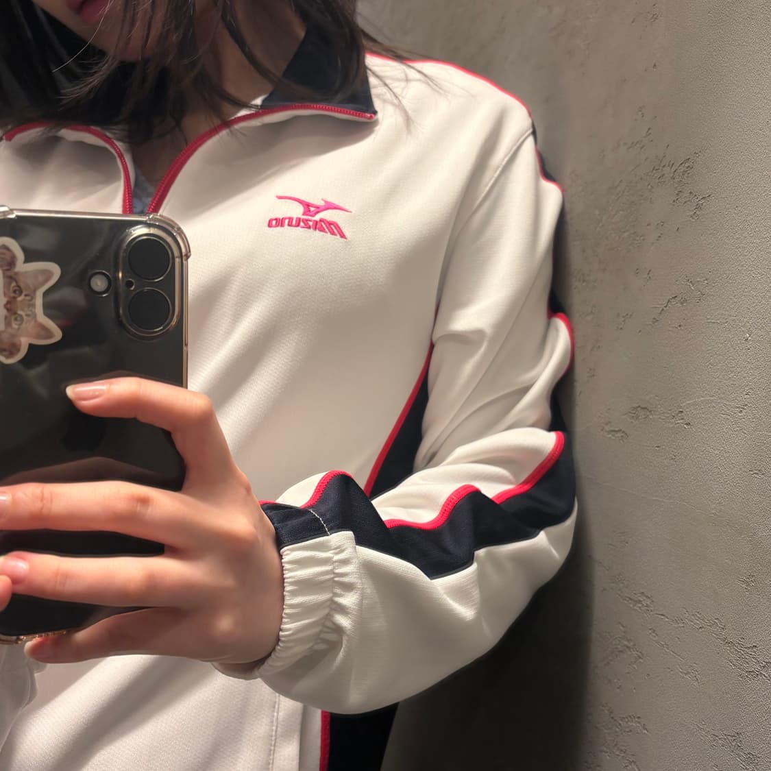 미즈노 사이드라인 핑크포인트 져지 트랙탑 상품이미지3