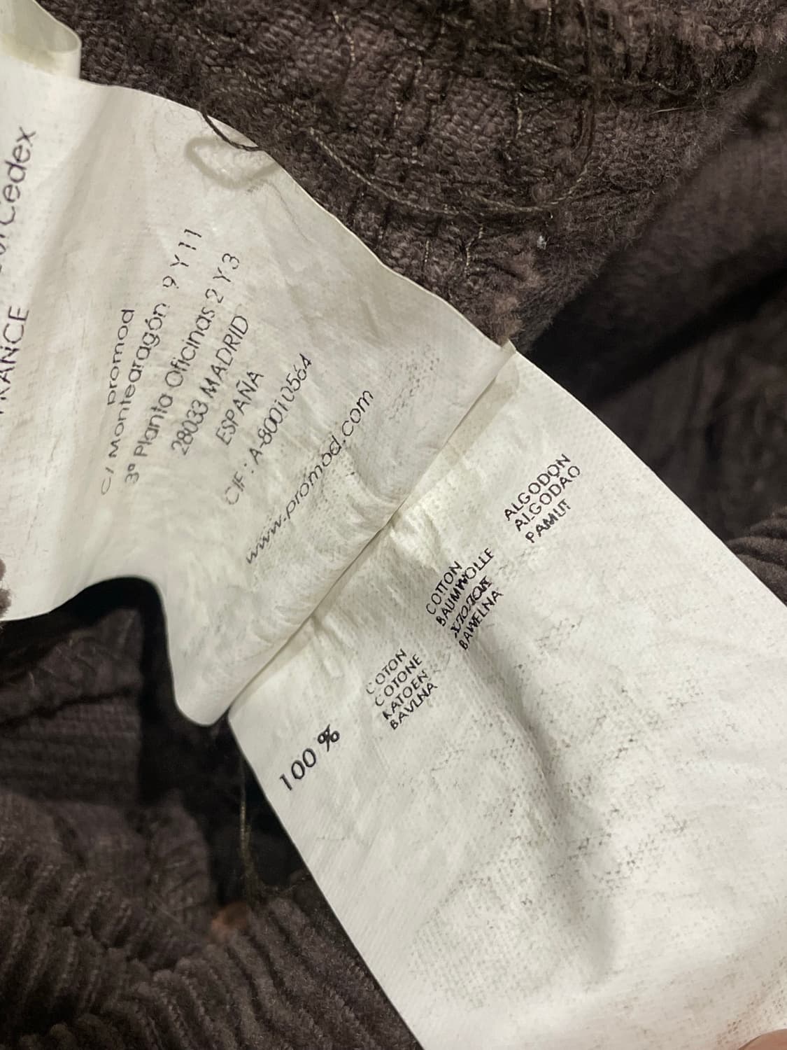 promod coduroy pants 상품이미지9