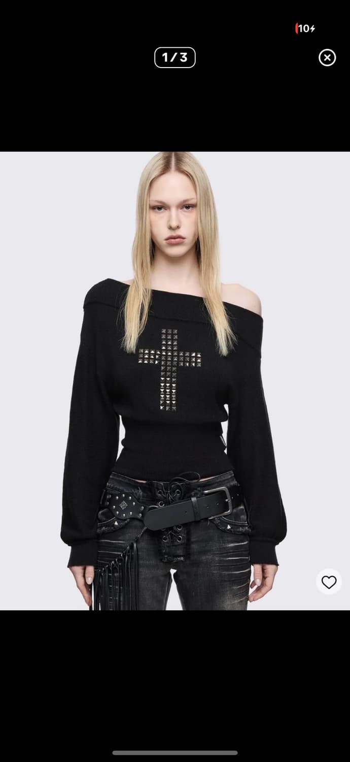 GRACE OFF-SHOULDER SWEATER 상품이미지1