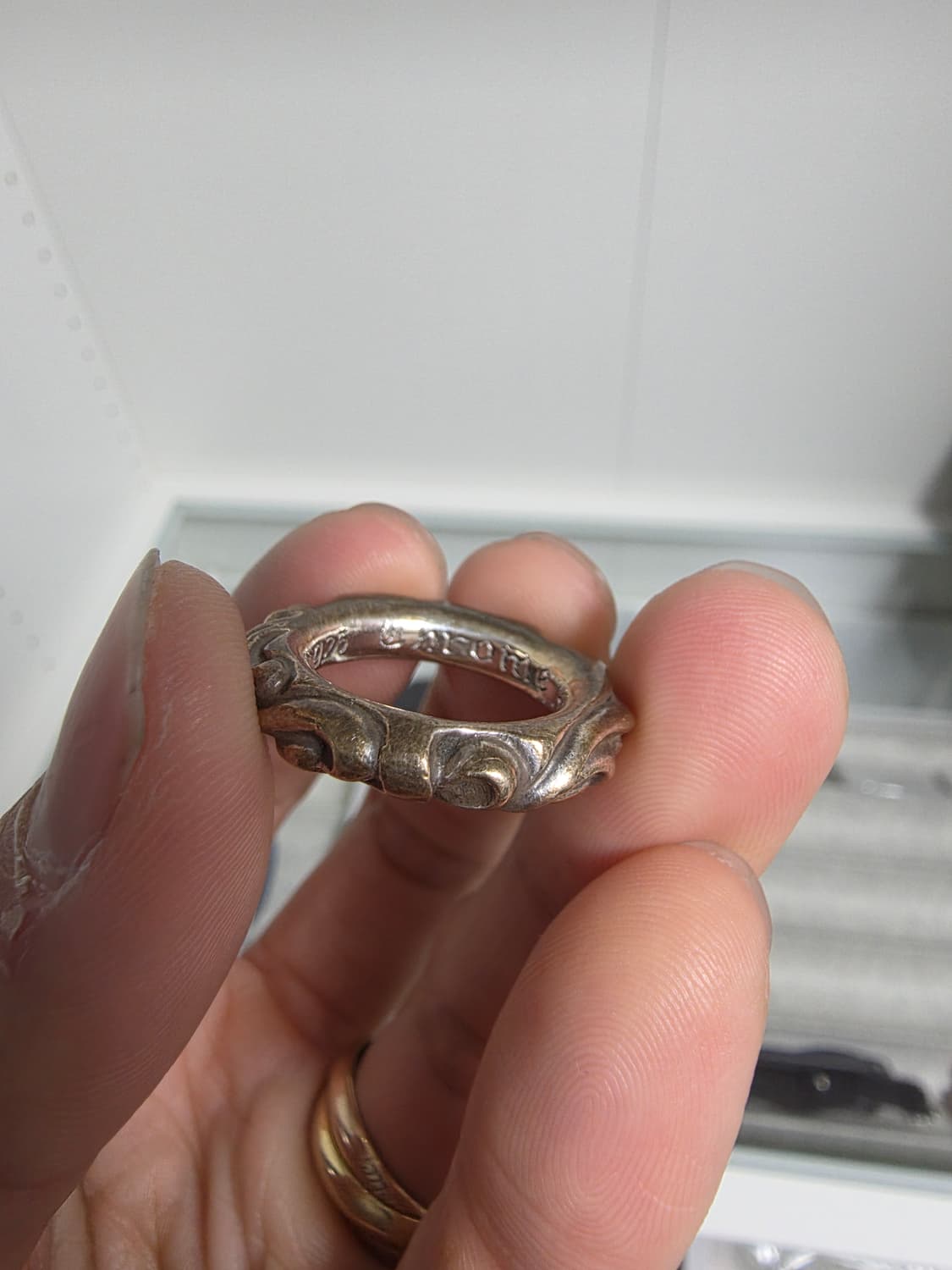 크롬하츠 스크롤밴드링 us5 신세계강남 직접구매 상품이미지4