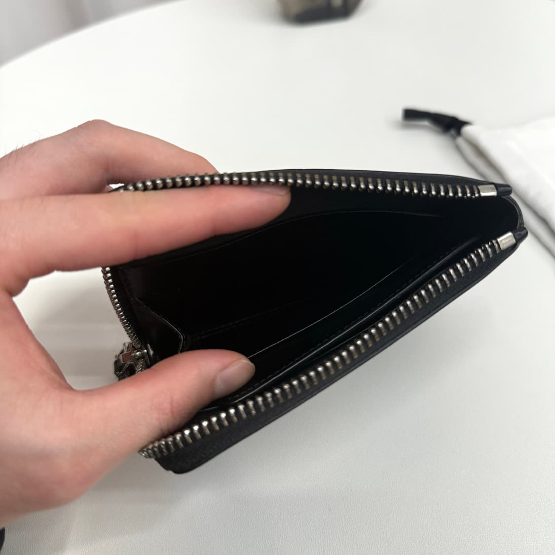 [정품] 우영미 스퀘어 지갑 블랙 상품이미지6