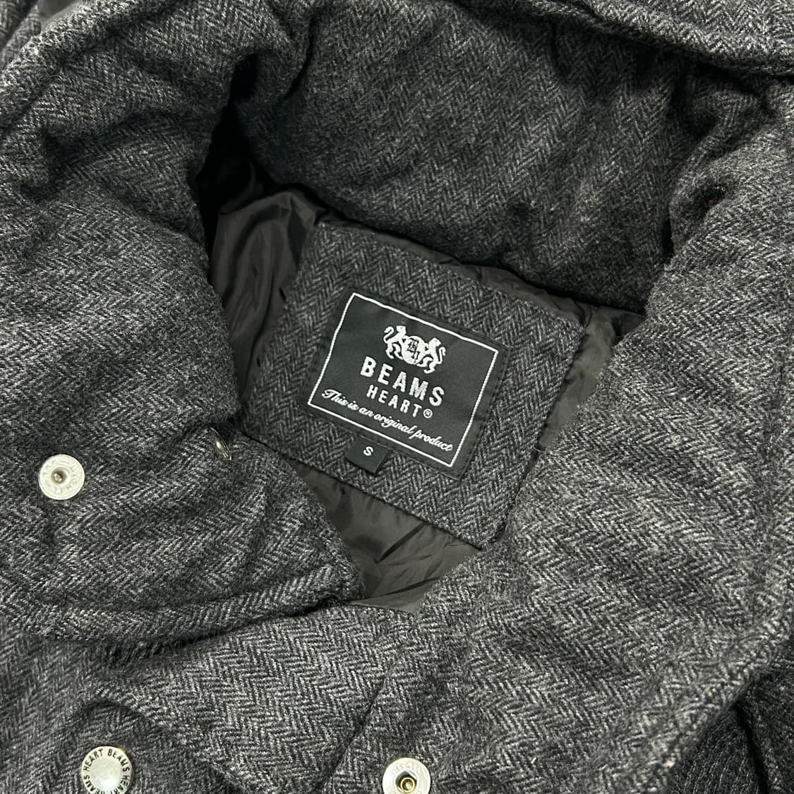 빔즈하트 헤링본 후드 패디드자켓  상품이미지7