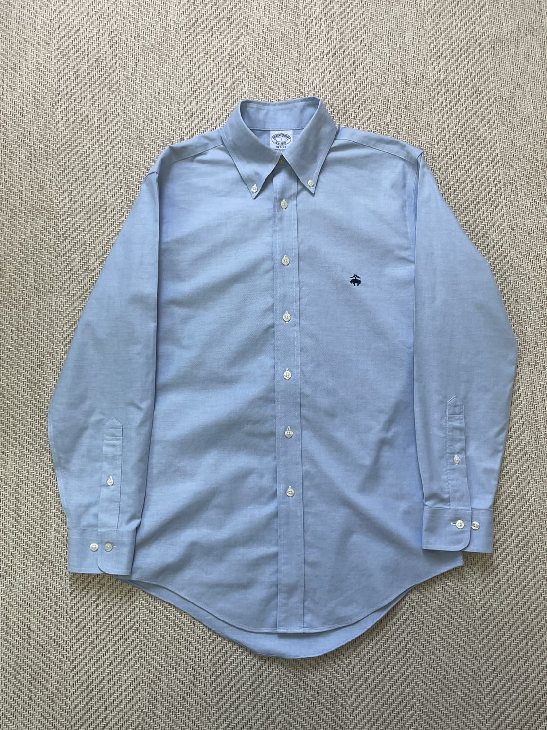 브룩스브라더스 솔리드 블루 버튼다운 서츠 J04410 상품이미지1