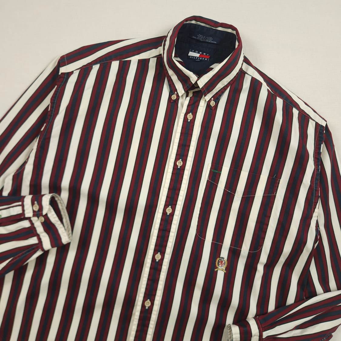 XL(105) 타미 힐피거 스트라이프 월계관 셔츠 상품이미지1