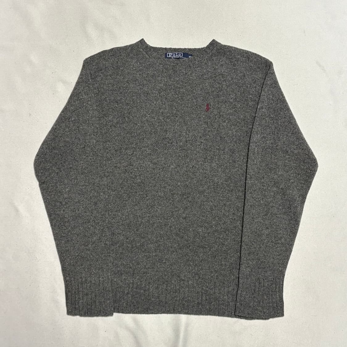 80 폴로랄프로렌 램스울 그레이 니트 상품이미지2