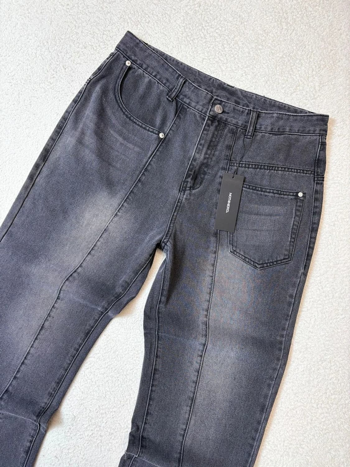 낫포너드 커브드 워싱 스트레이트 데님 팬츠 PN6753 상품이미지2