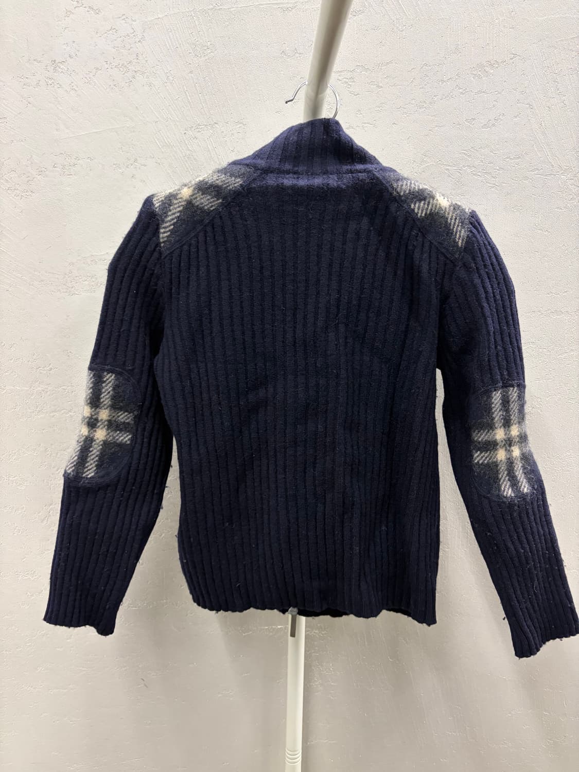 버버리 정품 런던 니트 집업 가디건 네이비 S 상품이미지8