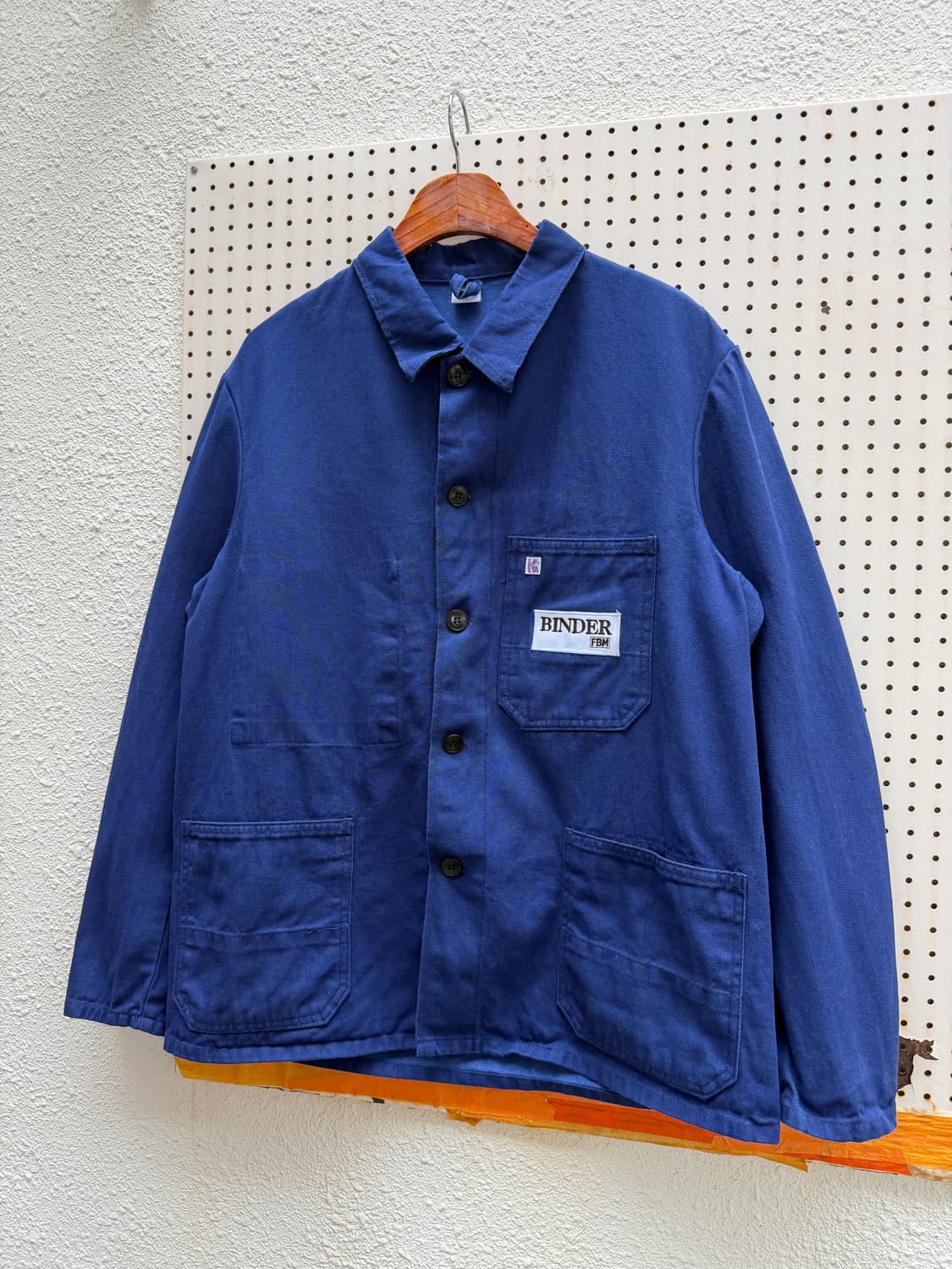 80s GERMAN BLUE DENIM UTILITY 데님 프렌치워크자켓 상품이미지5