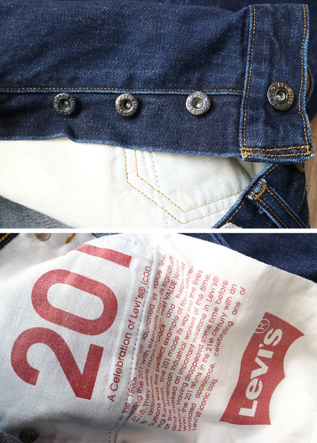 
LEVIS 리바이스 201 데님 1920S 디자인 베이스 34 상품이미지8