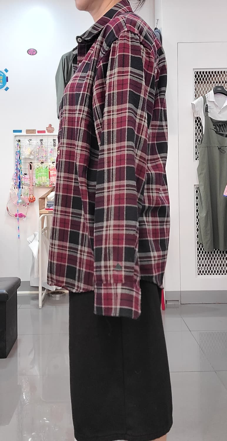 아디다스 남성 체크 셔츠남방 상품이미지2