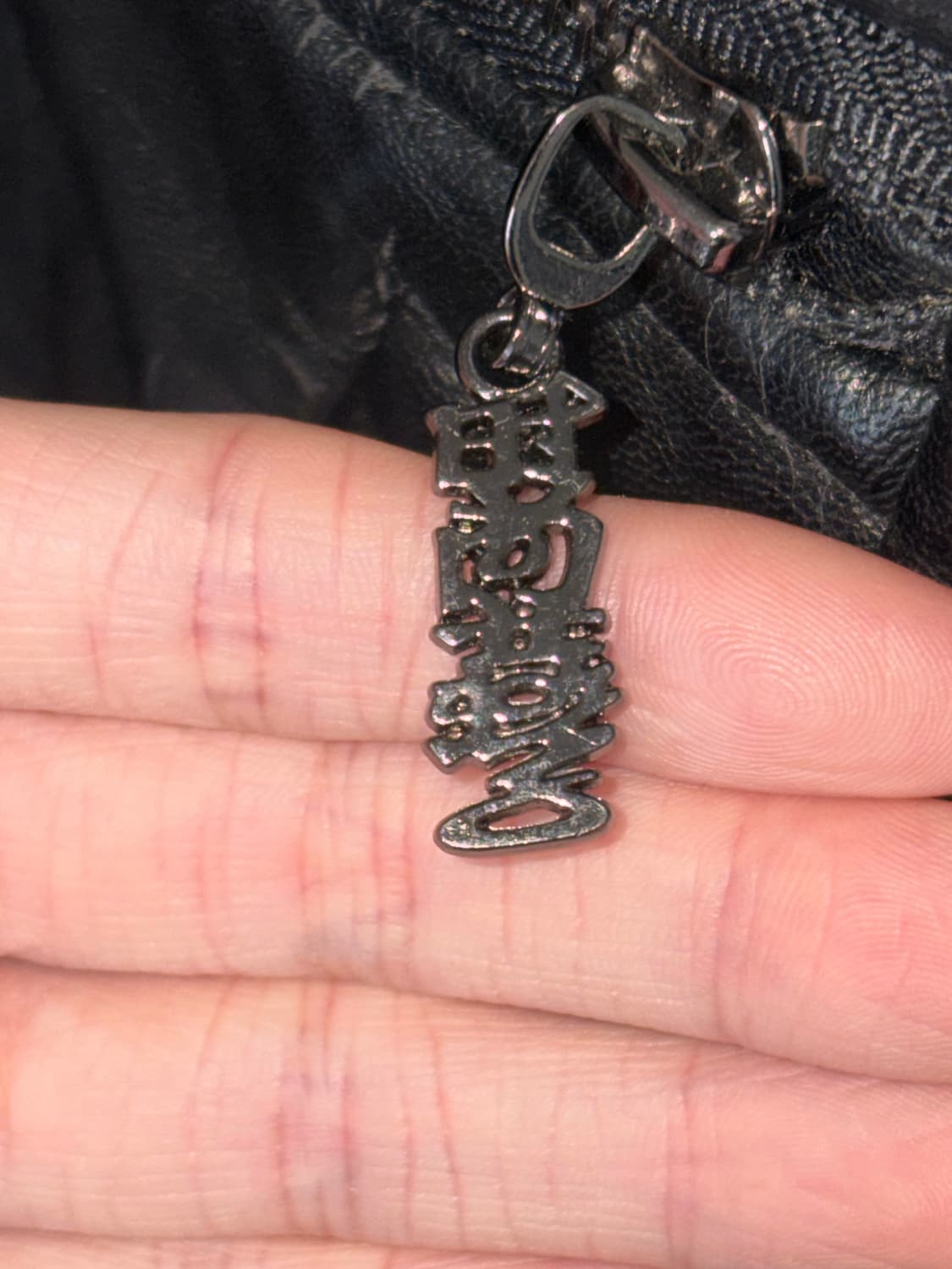 일본 빈티지 하이넥 가죽재킷 언발란스  상품이미지3