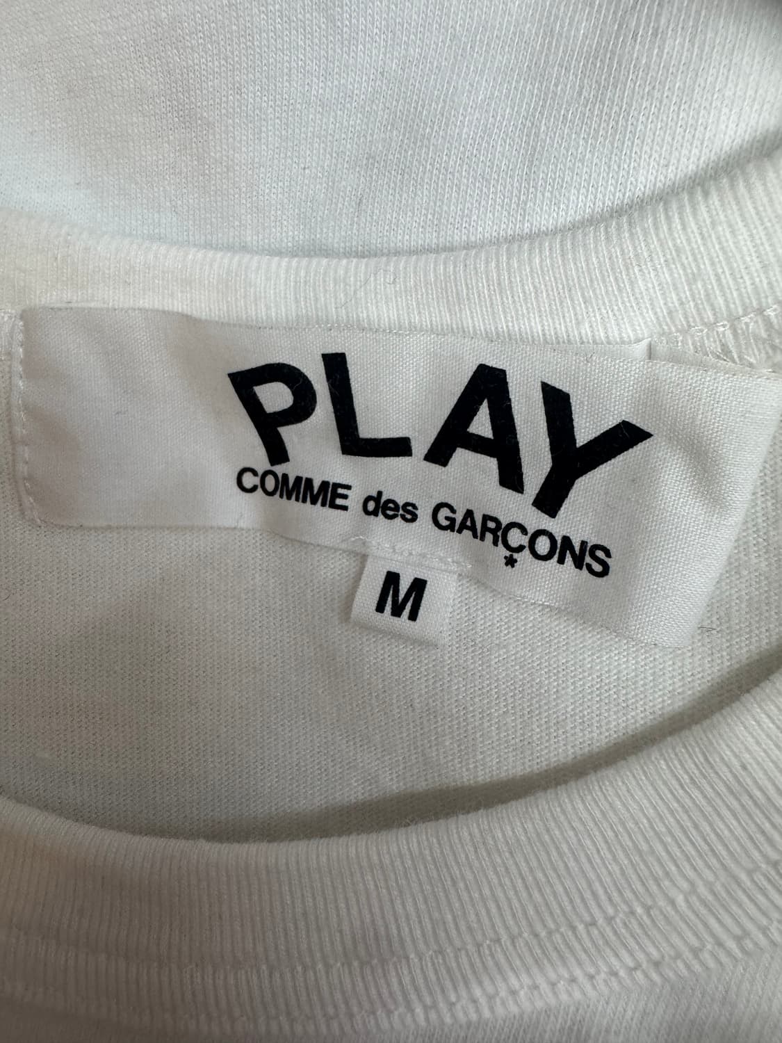 꼼데가르송 플레이 로고 반팔티 M(S~M) 상품이미지4