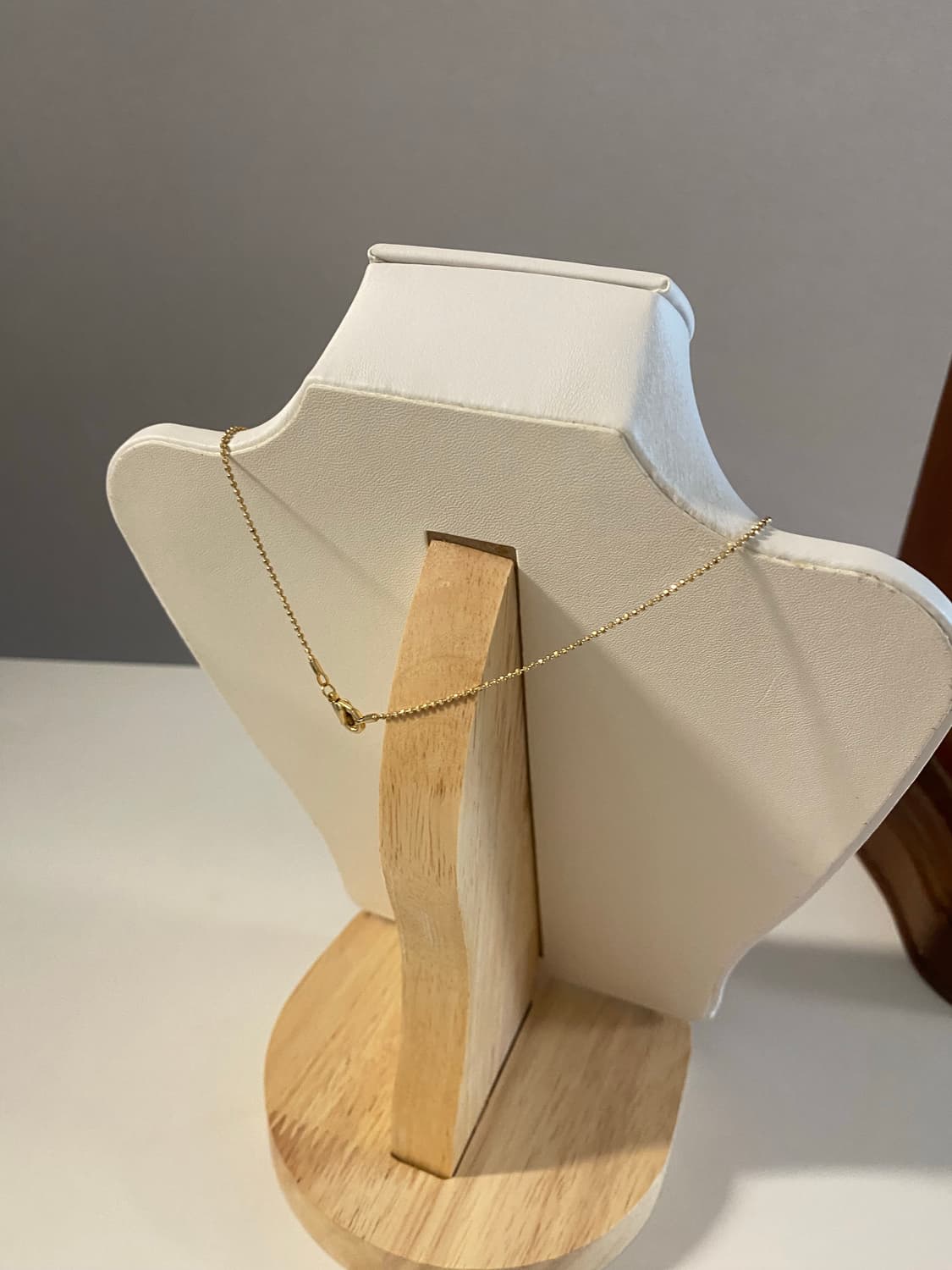 빈티지 골드톤 플라워 큐빅 목걸이 상품이미지4