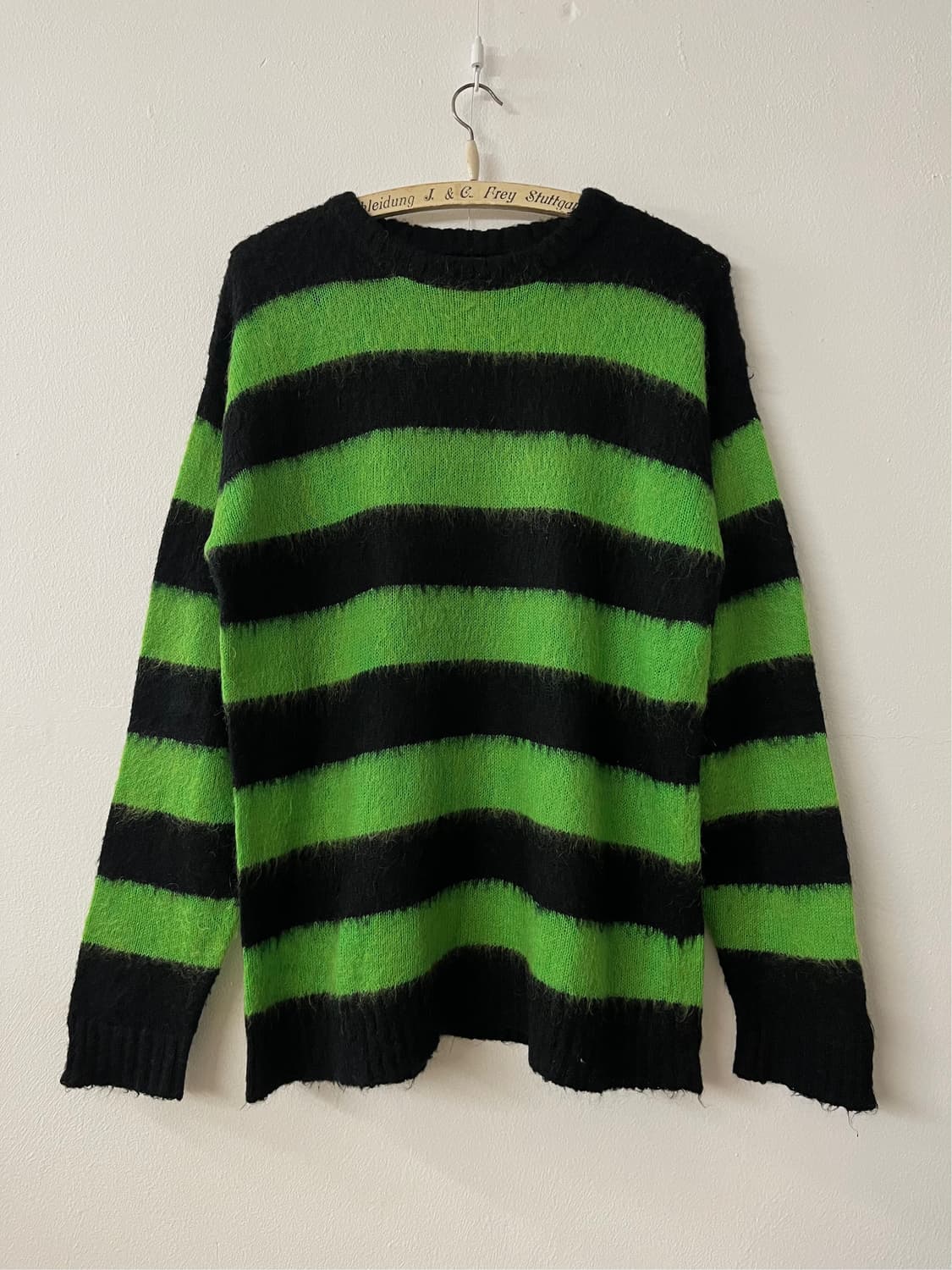 빈티지 보더 스트라이프 모헤어 니트 펑크 상품이미지1