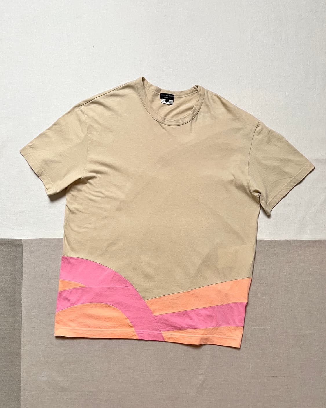 꼼데가르송 옴므플러스 컬러블럭 티셔츠 comme des garcons 상품이미지1