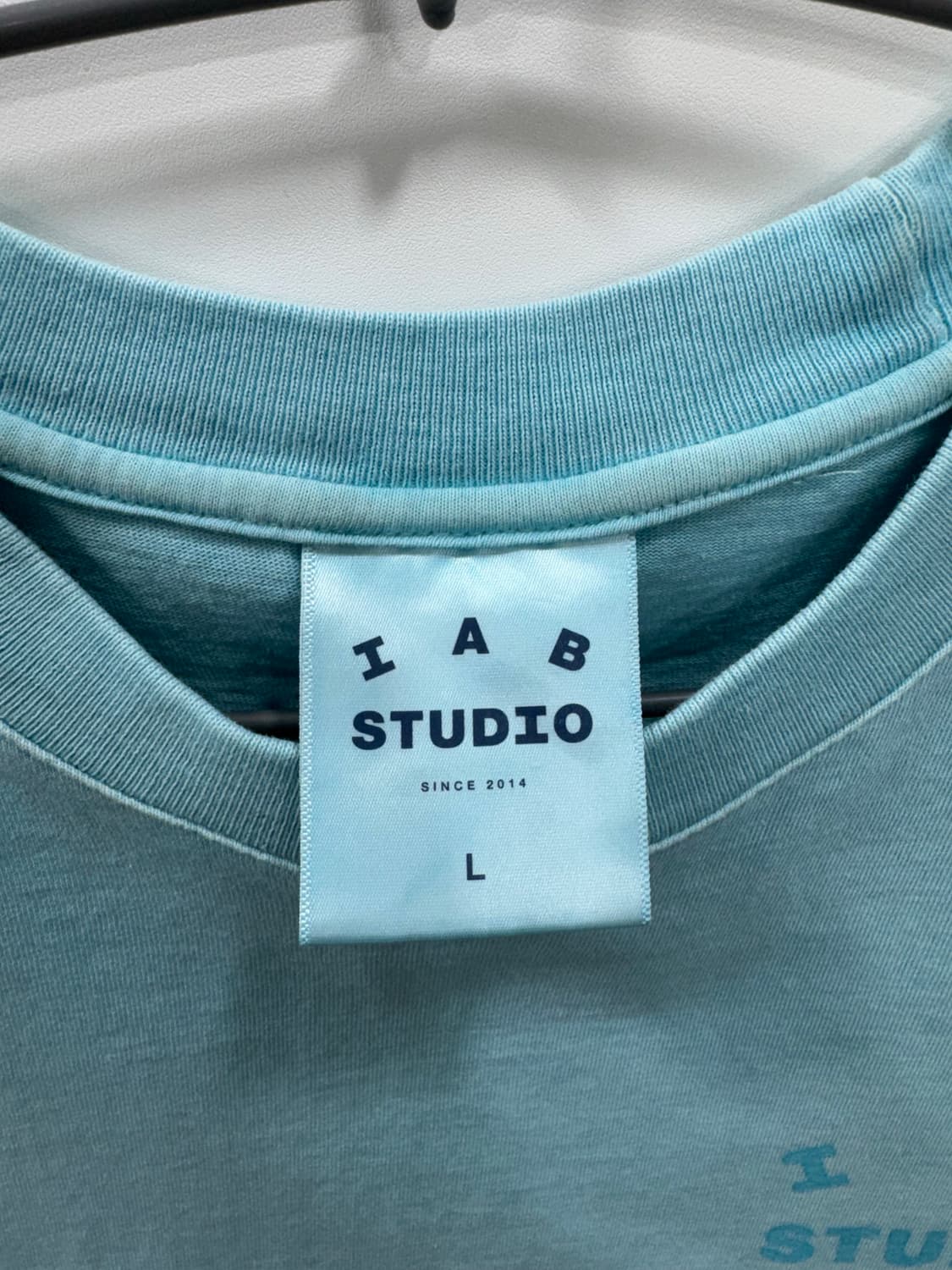 아이앱스튜디오 피그먼트 시안 반팔셔츠 L 상품이미지4