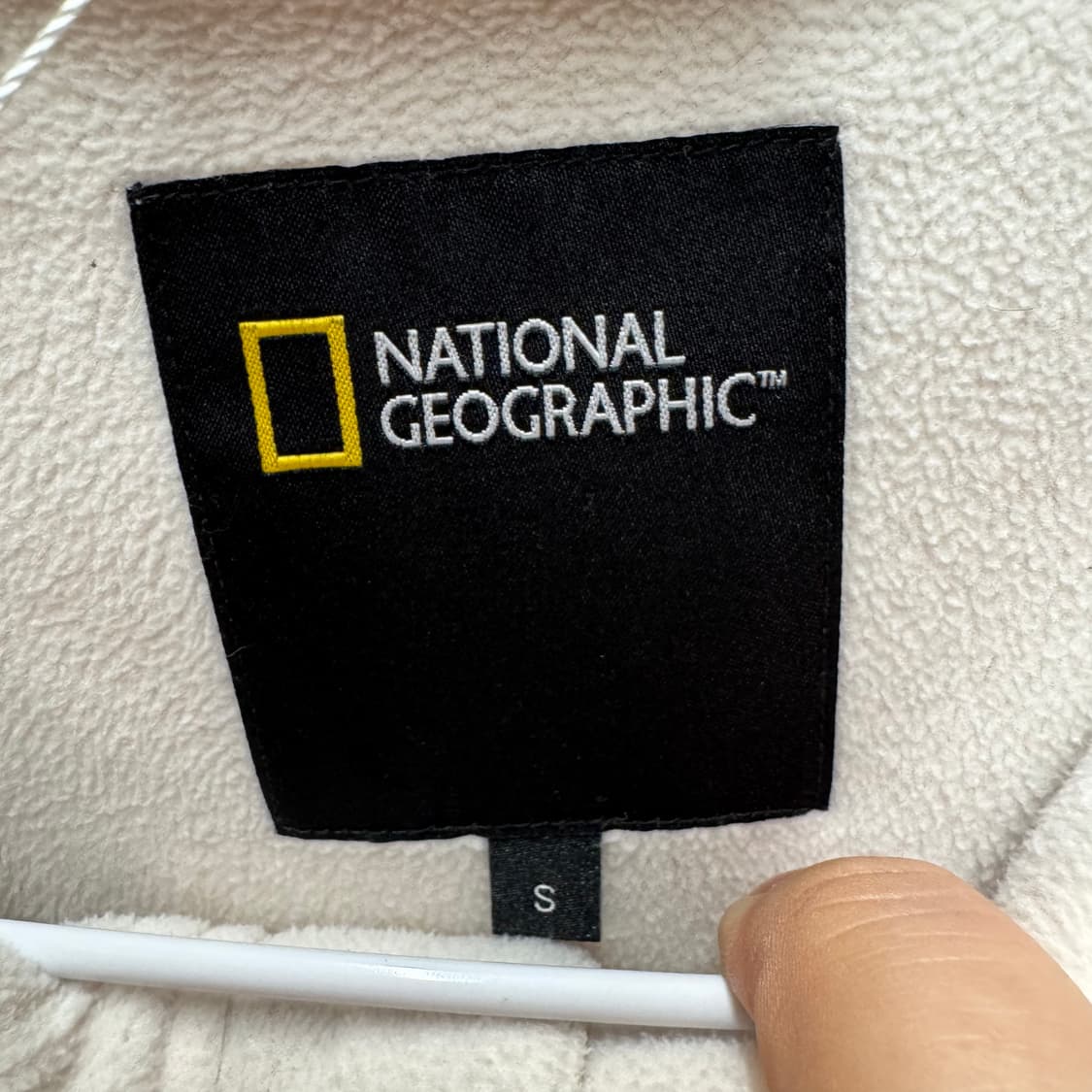 내셔널지오그래픽 와펜 뽀글이 후드집업 S 상품이미지3