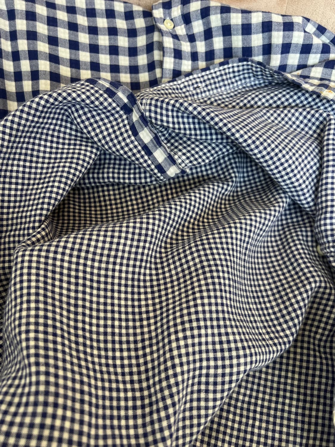 폴로랄프로렌 네이비체크 코튼긴팔셔츠 상품이미지4