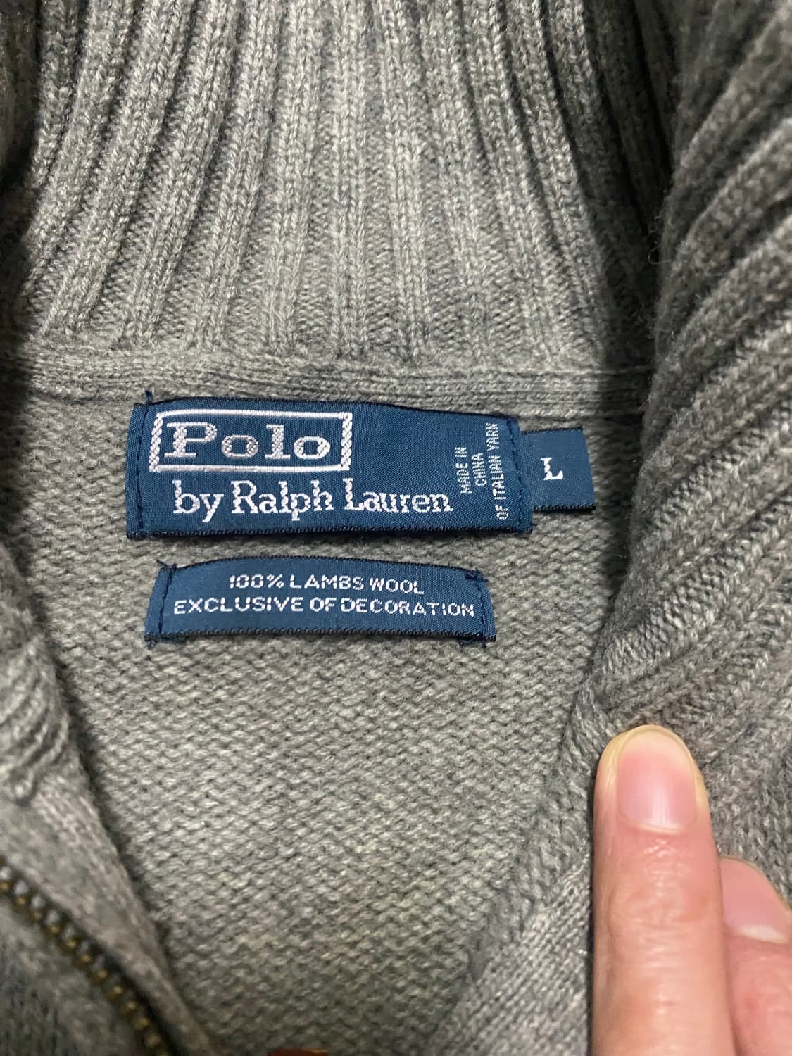 [급처] 빅포니 폴로 랄프로렌 램스울 집업 상품이미지5