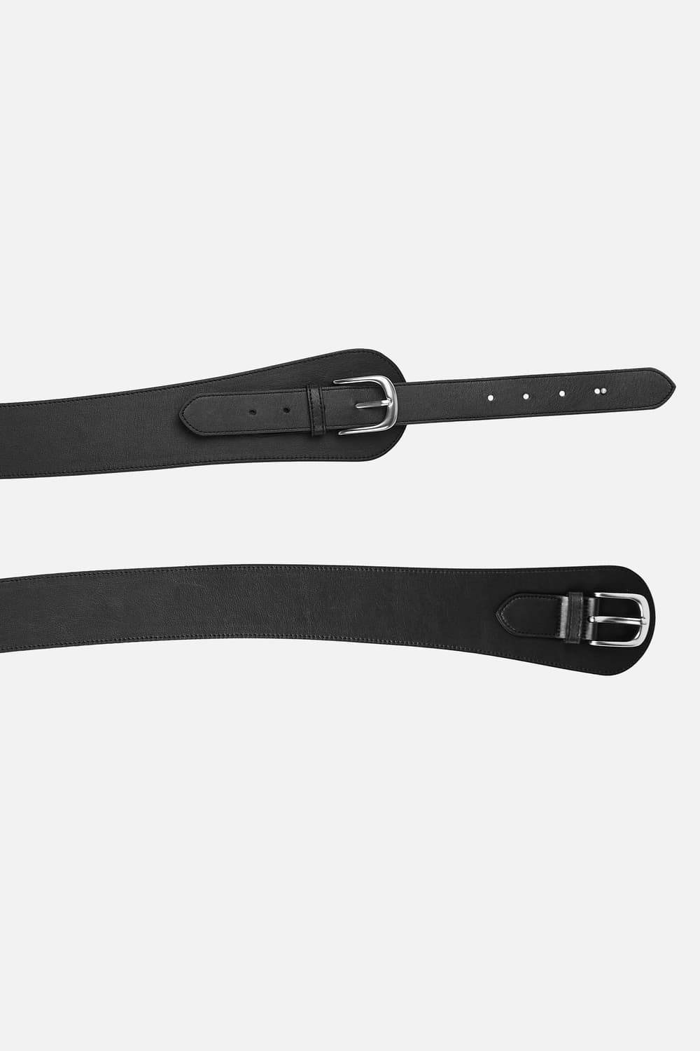 세릭 Cerric Buckle Curve Belt / Black 상품이미지4