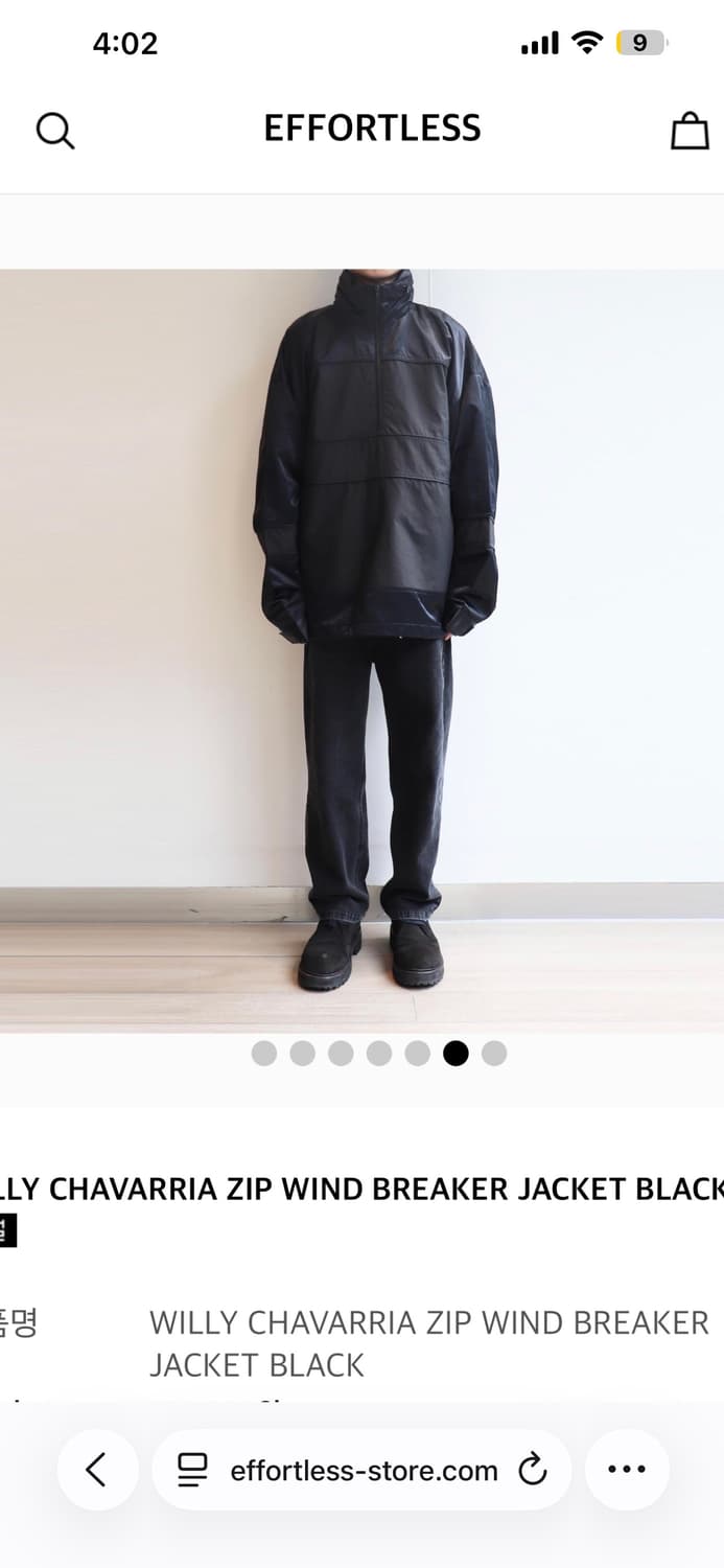 윌리차바리아 새틴 아노락 상품이미지5