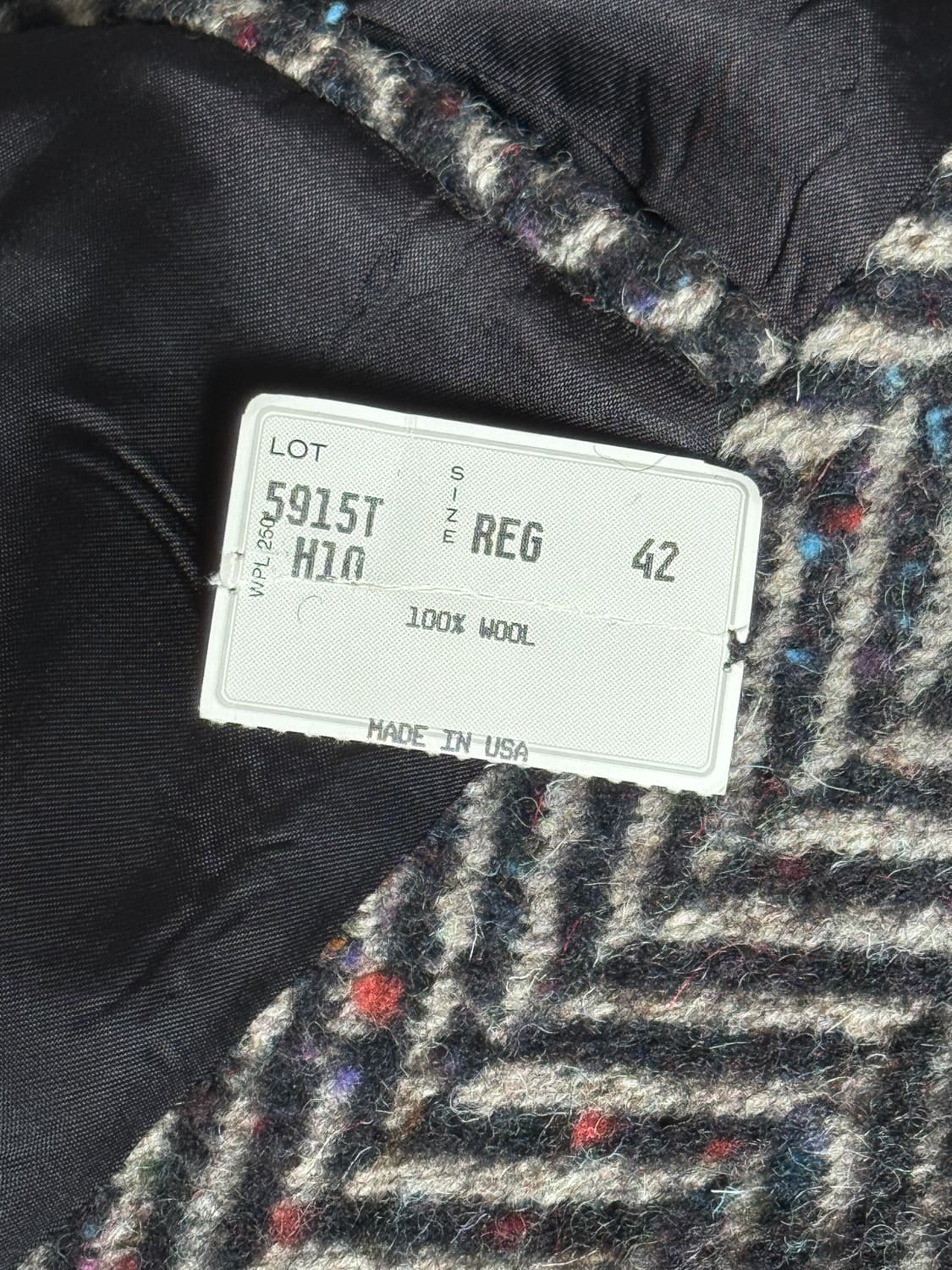 빈티지 헤링본 더블 로브 코트 made in usa 상품이미지8