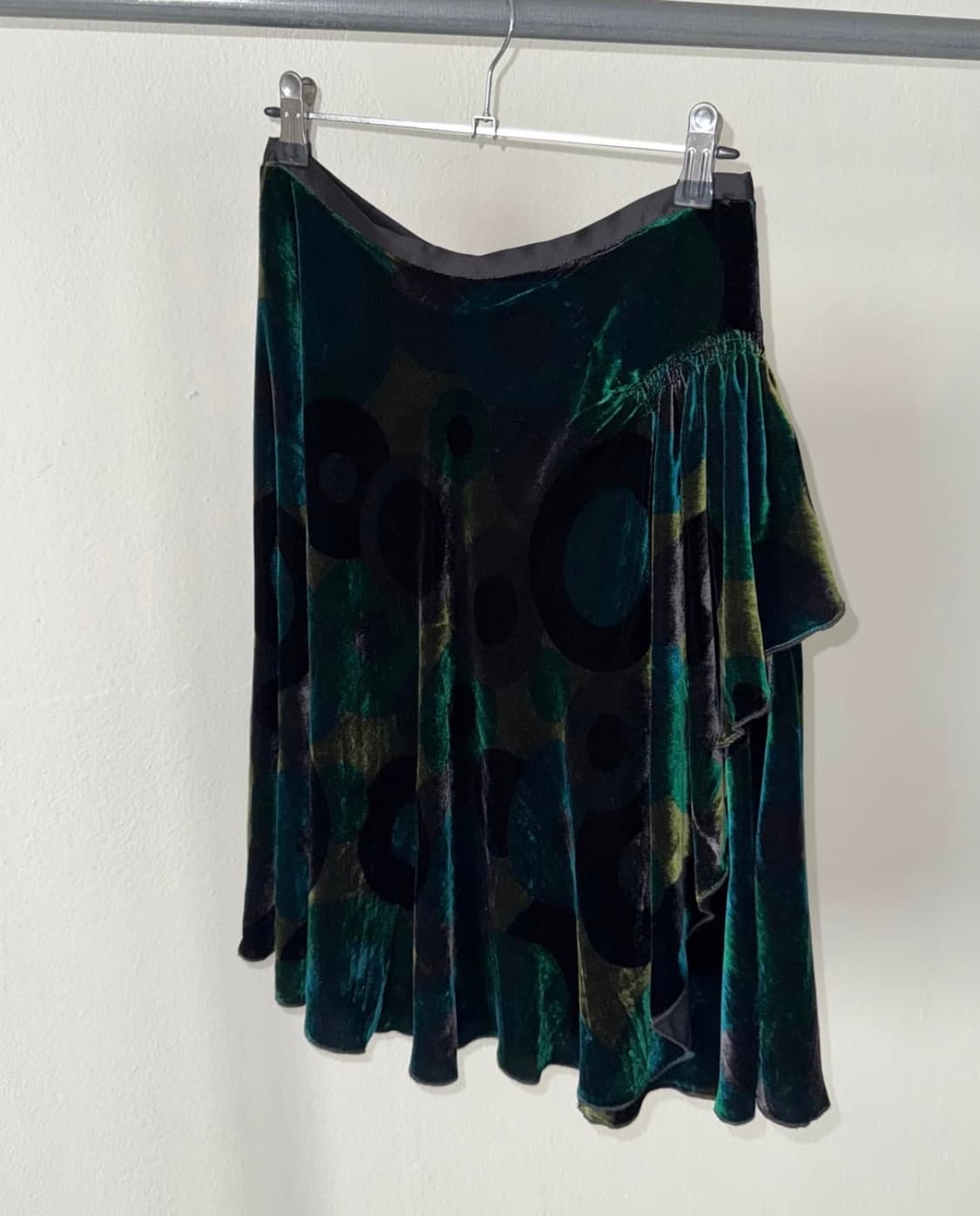 빈티지 벨벳 미디 스커트 상품이미지1