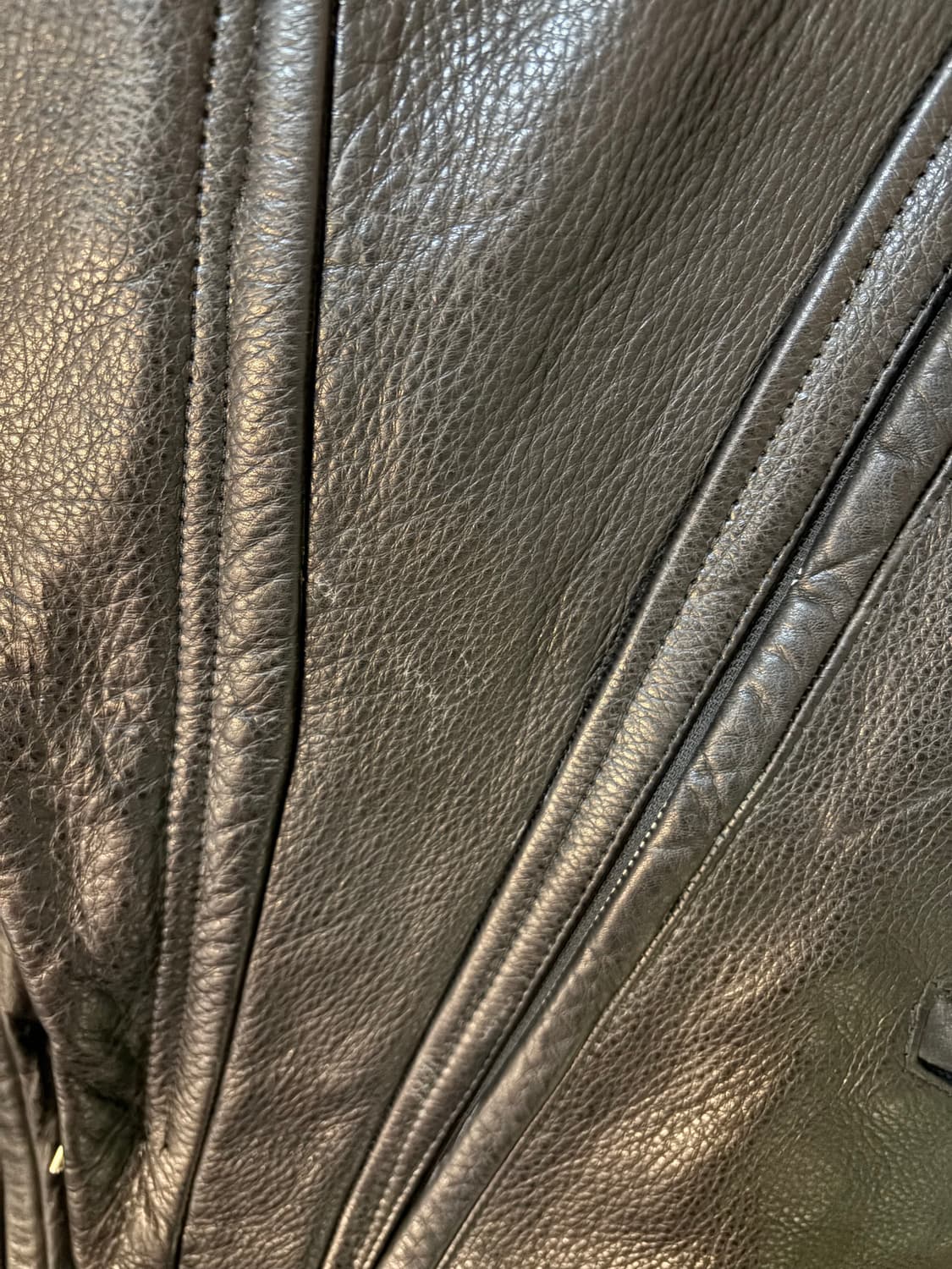 ekam 카우 레더 자켓 상품이미지3