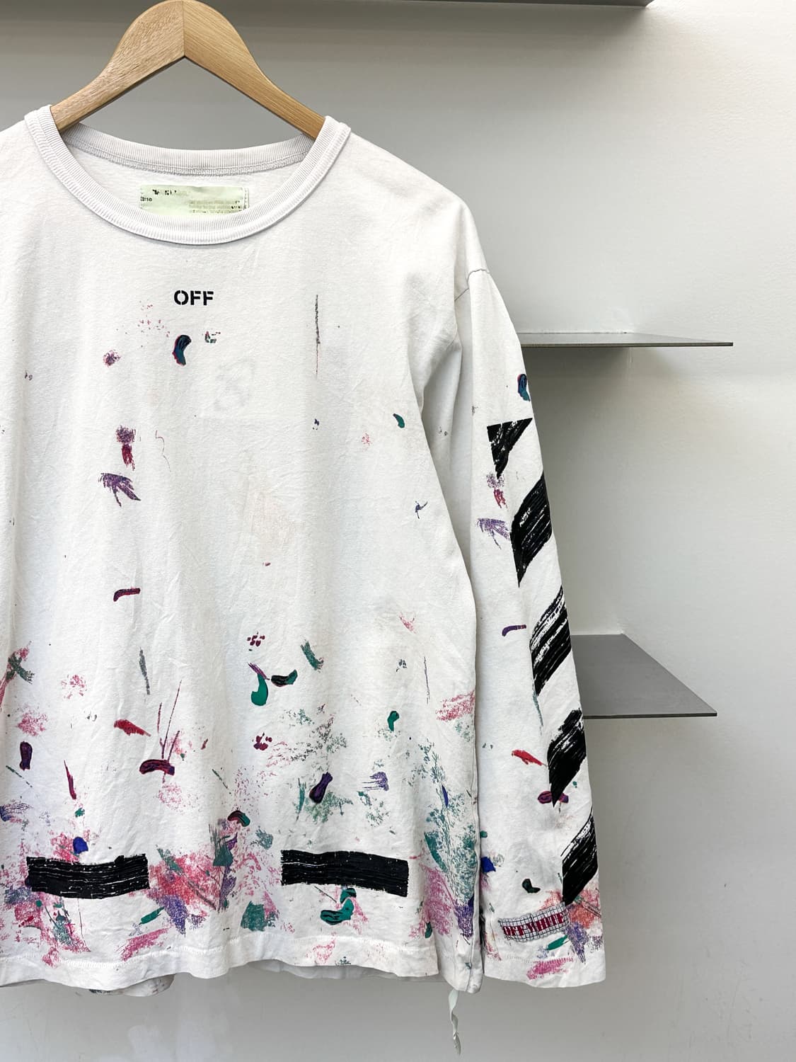 오프화이트 갤럭시 페인티드 애로우 롱슬리브 상품이미지3
