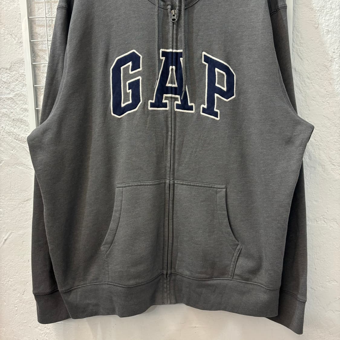 GAP 갭 y2k 차콜 후드집업 2XL 상품이미지4