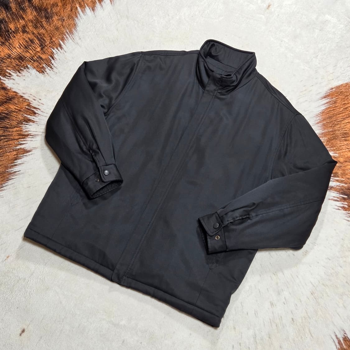 잔줄 스트라이프 패디드 점퍼 상품이미지1