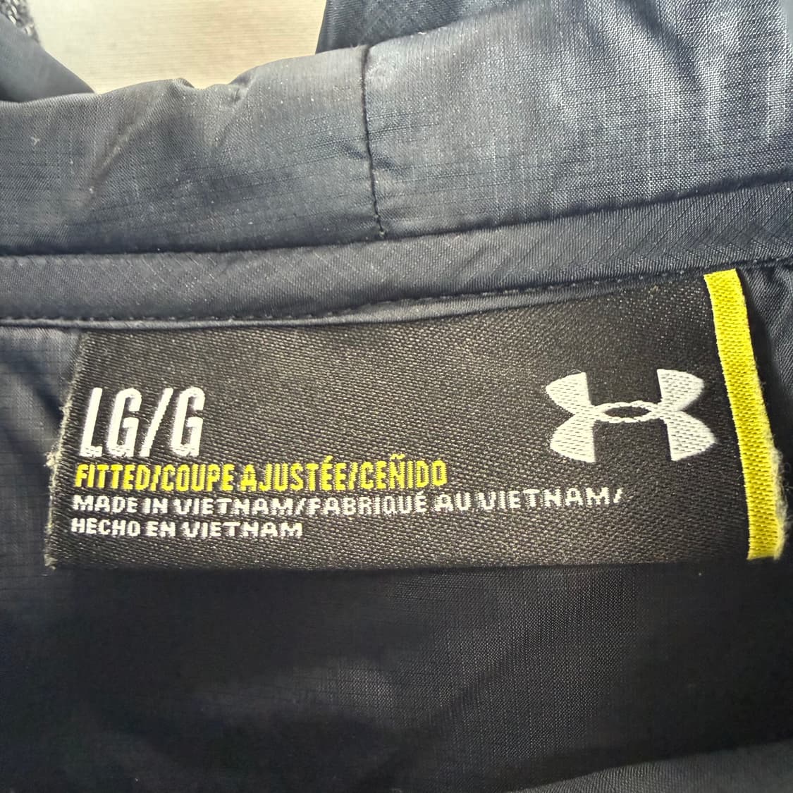 L) 언더아머 트레이닝 기모 후드 티 차콜 상품이미지3