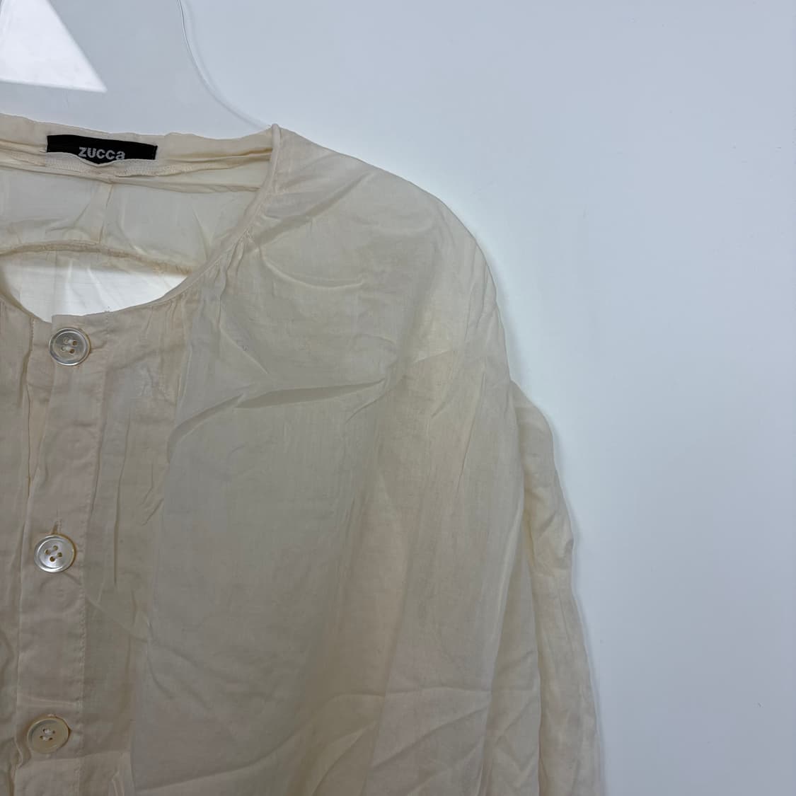 주카 zucca 패턴 린넨 셔츠 자켓 상품이미지2