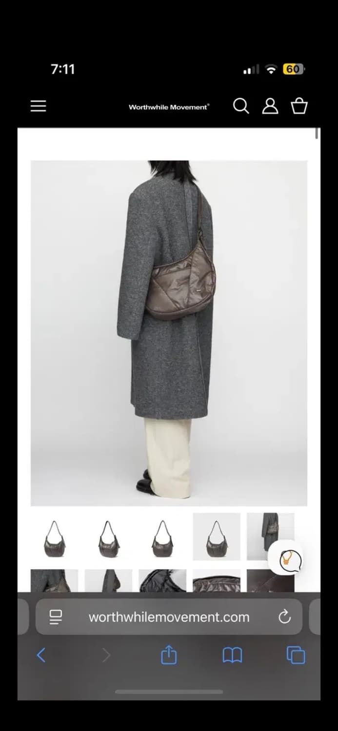 월스와일무브먼트 레이어드 패디드 백 미디움 브라운 상품이미지2