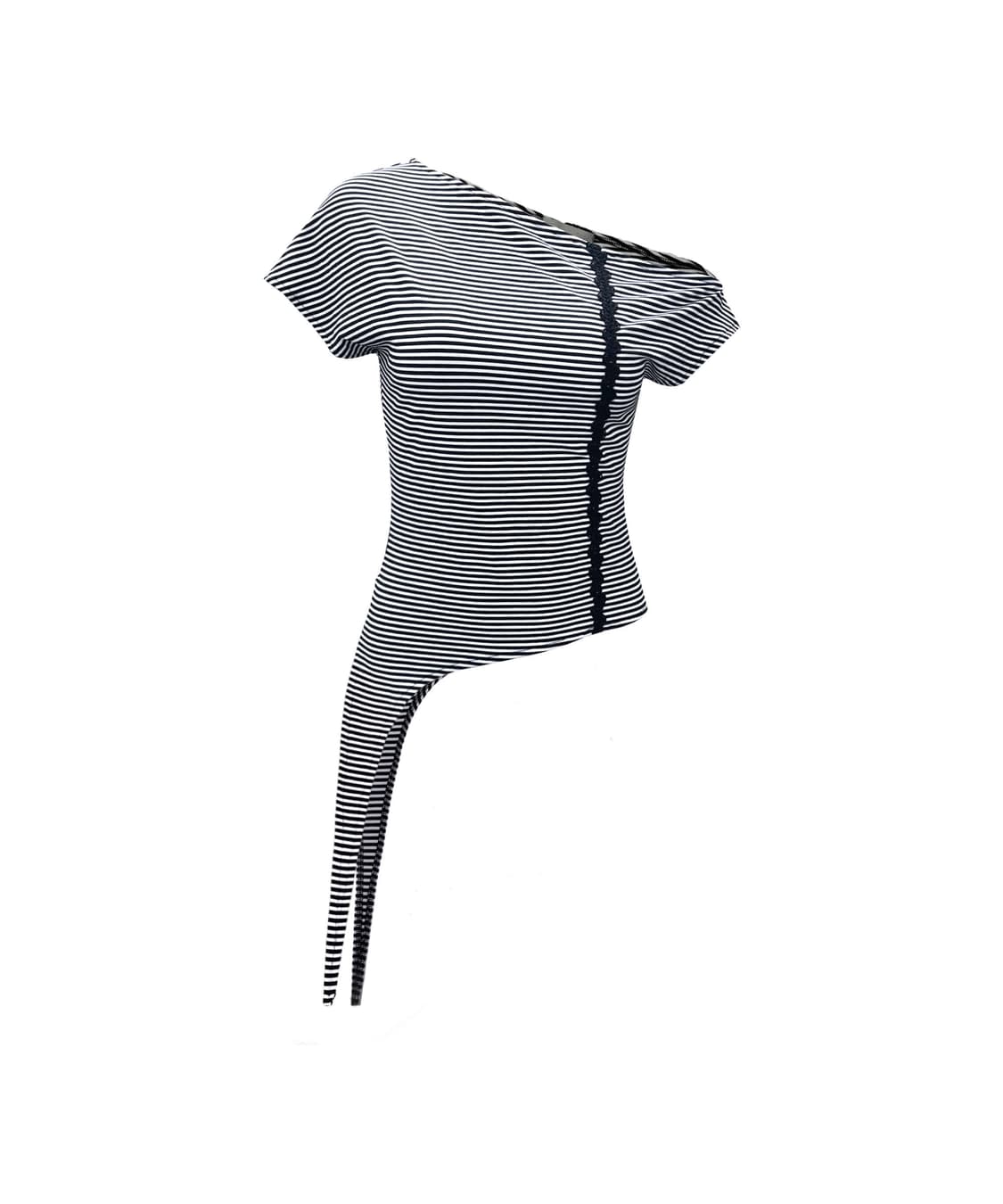 0104 unbalance lace top, stripe 상품이미지1