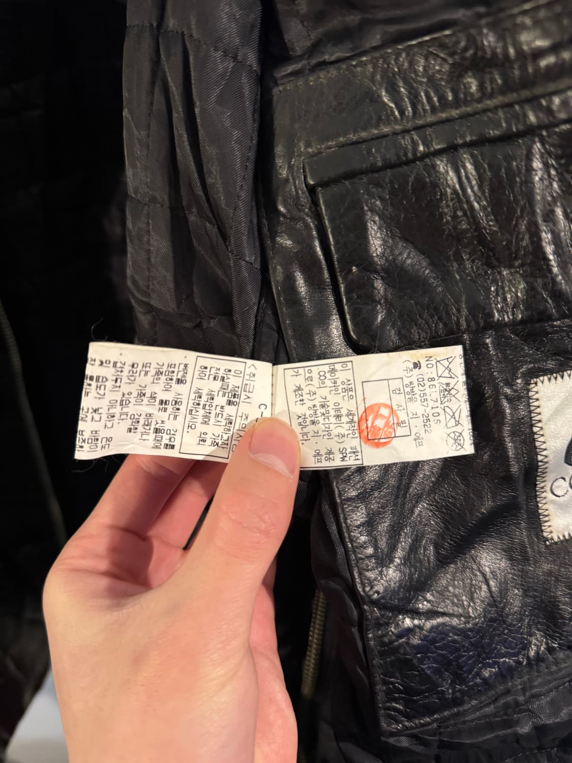 90s Cp company leather jacket 상품이미지5