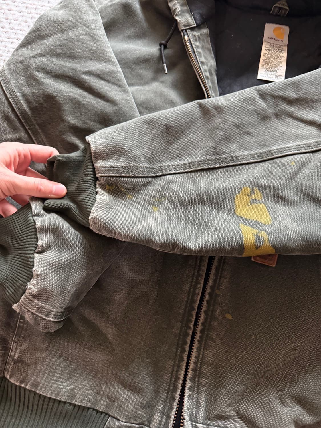 [XL] 칼하트 j130 샌드스톤 덕 액티브 자켓 모스 상품이미지3