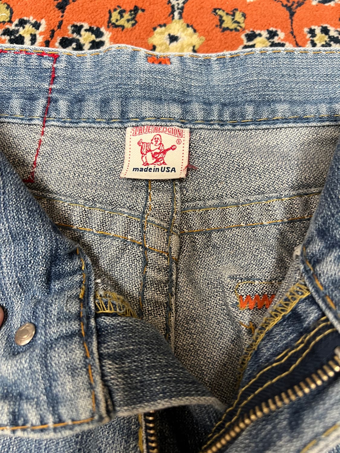 [32] 트루릴리전 조이 슈퍼 T 부츠컷 데님 레인보우 상품이미지4