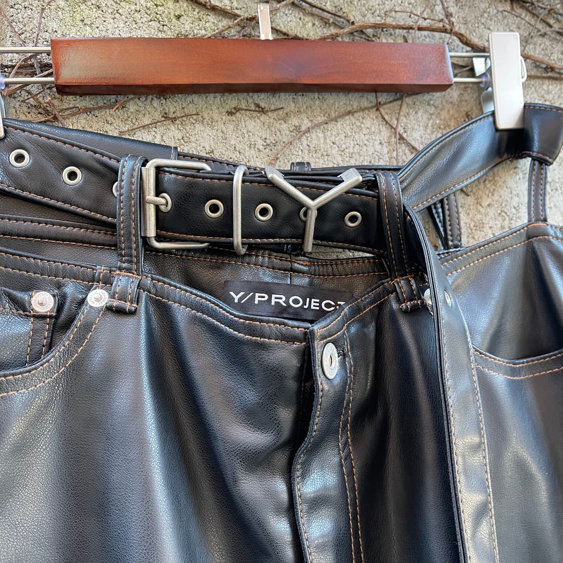 [M] Y/ Project Unisex Leather Pants 상품이미지5