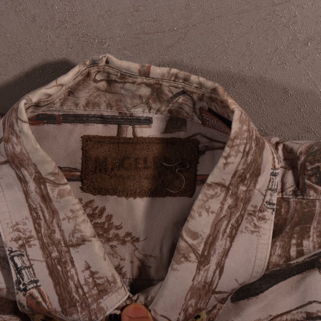 빈티지 USA 패턴 헌팅셔츠 상품이미지3