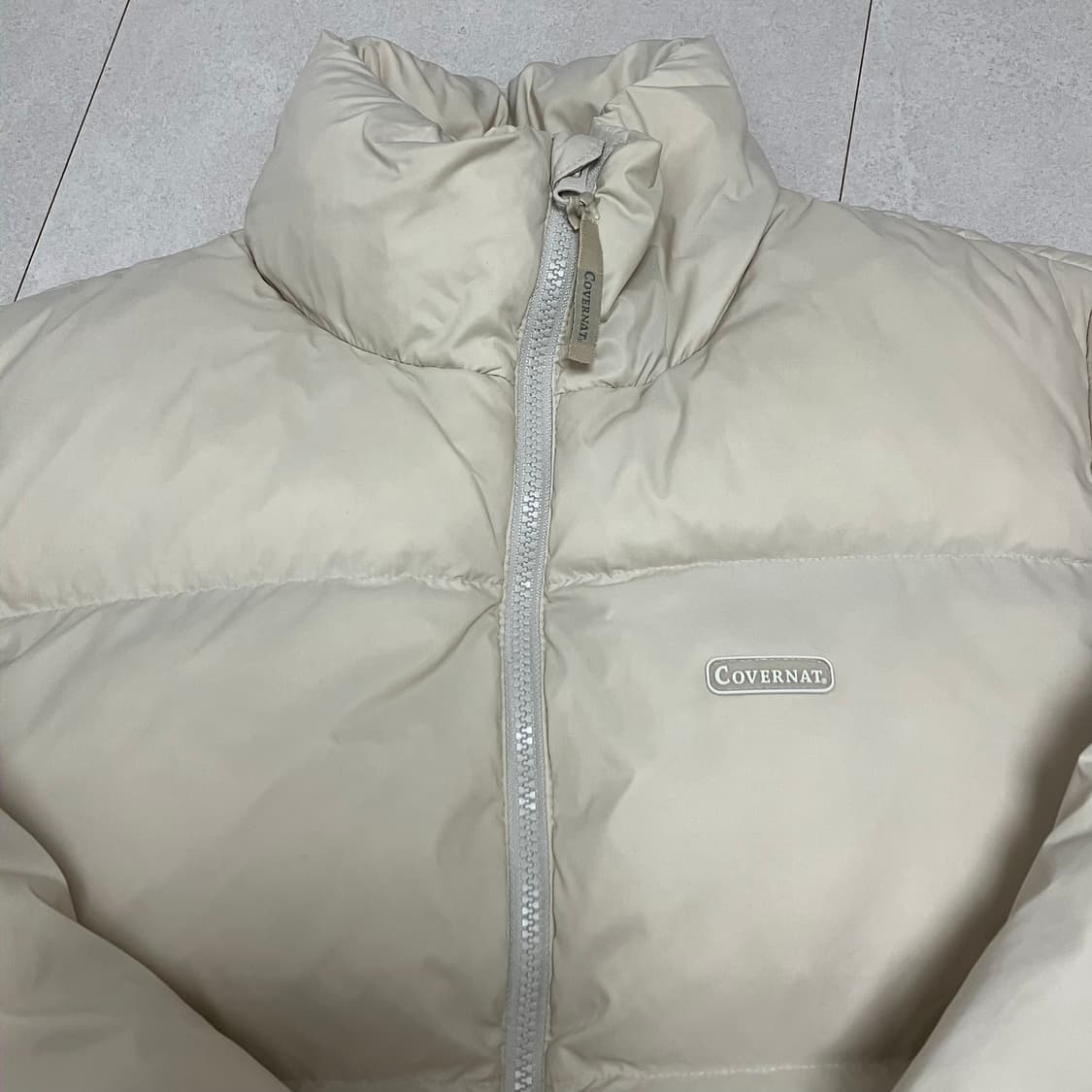 커버낫 RDS 숏 푸퍼 패딩 아이보리 S 상품이미지3