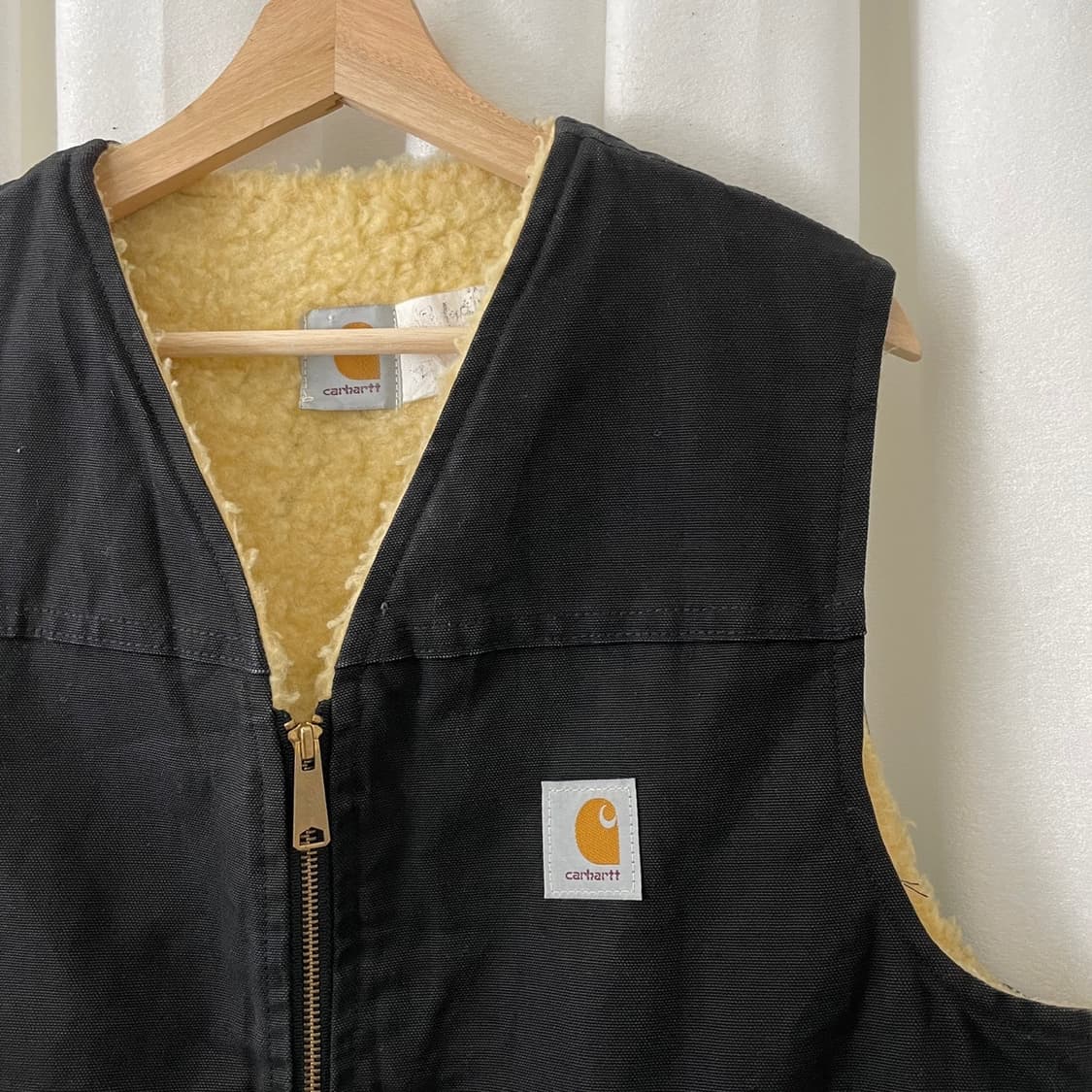 칼하트 블랙 양털 안감 조끼 상품이미지4