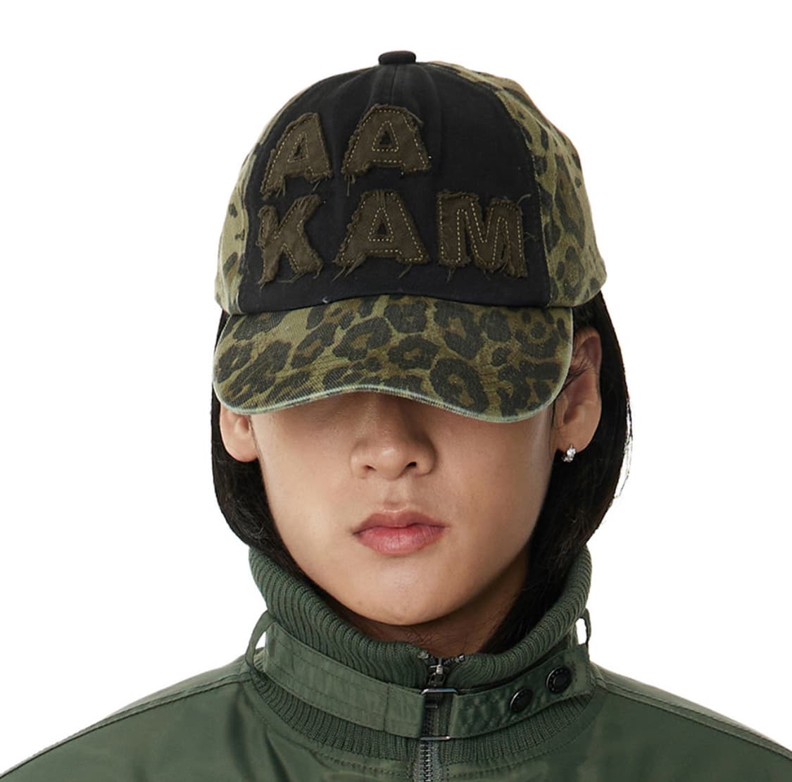 아캄 aakam 레오파드 패치 캡 상품이미지3