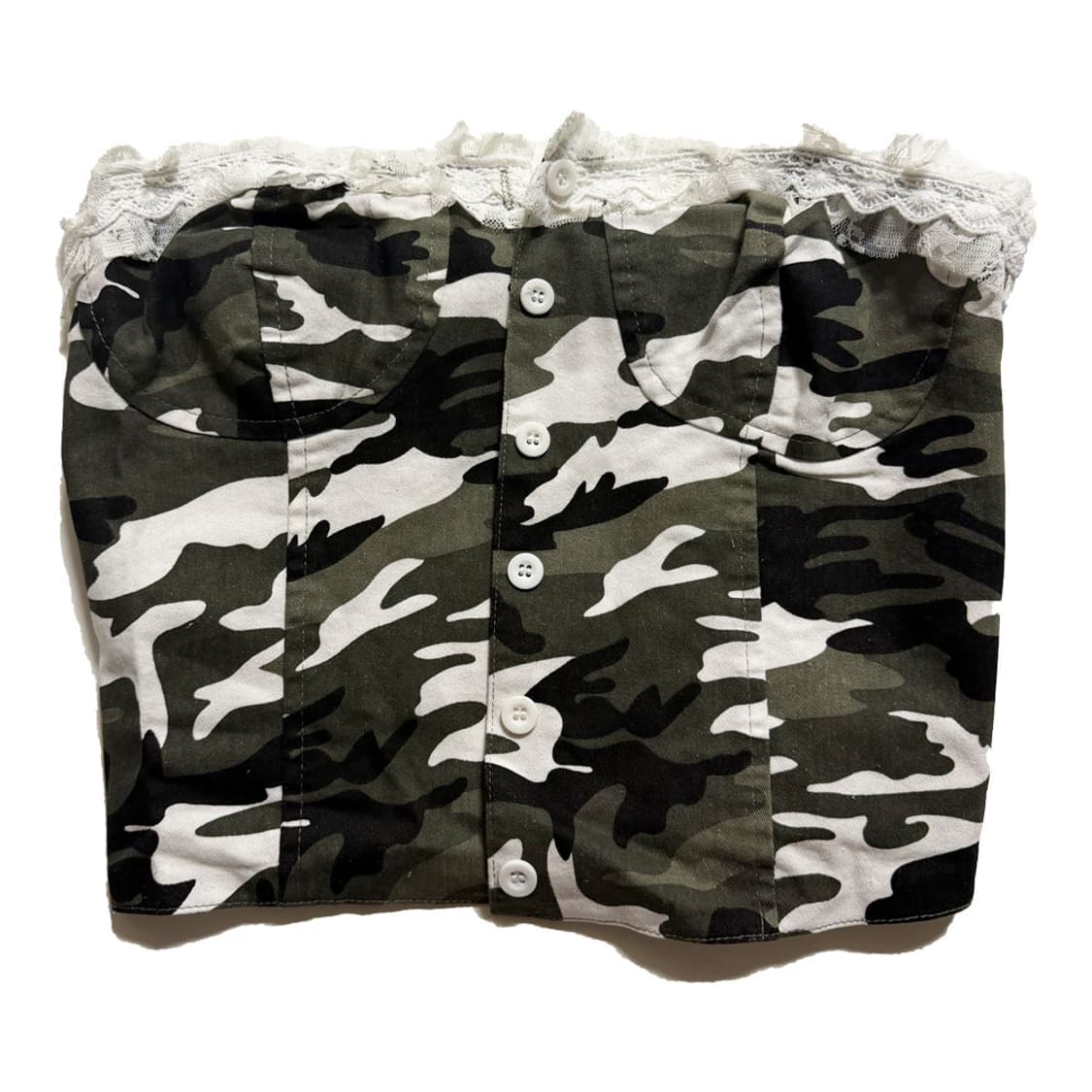 새상품 카모 레이스 탑나시 상품이미지1