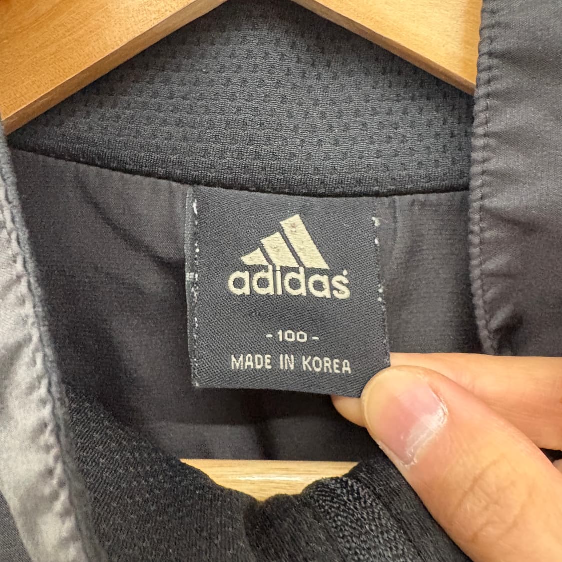 아디다스 블랙 삼선 바람막이 자켓 남성L 상품이미지4