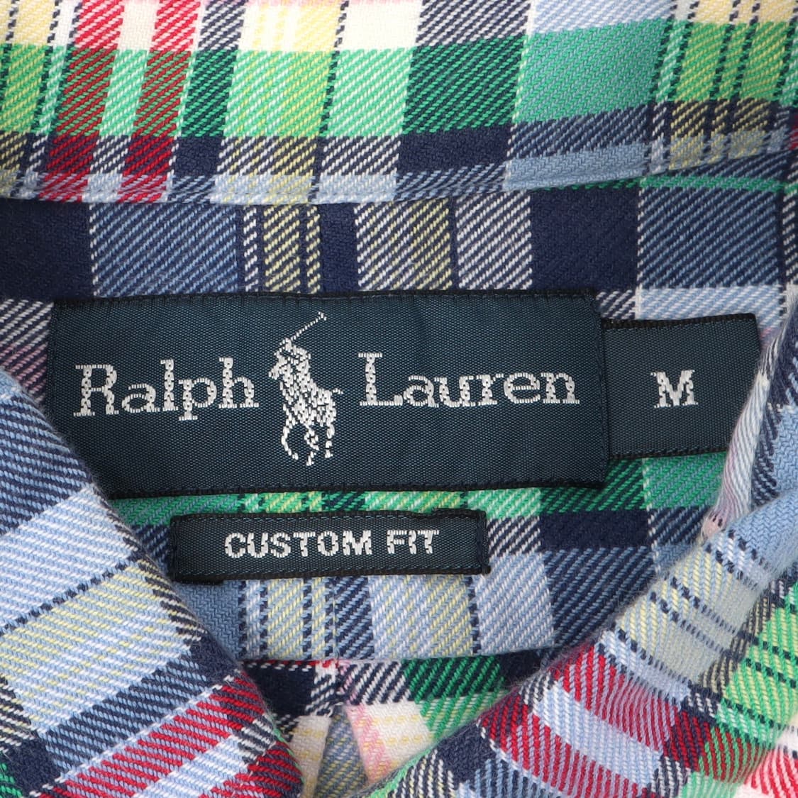 폴로 랄프로렌 블루 마드라스 체크 커스텀핏 셔츠 상품이미지8