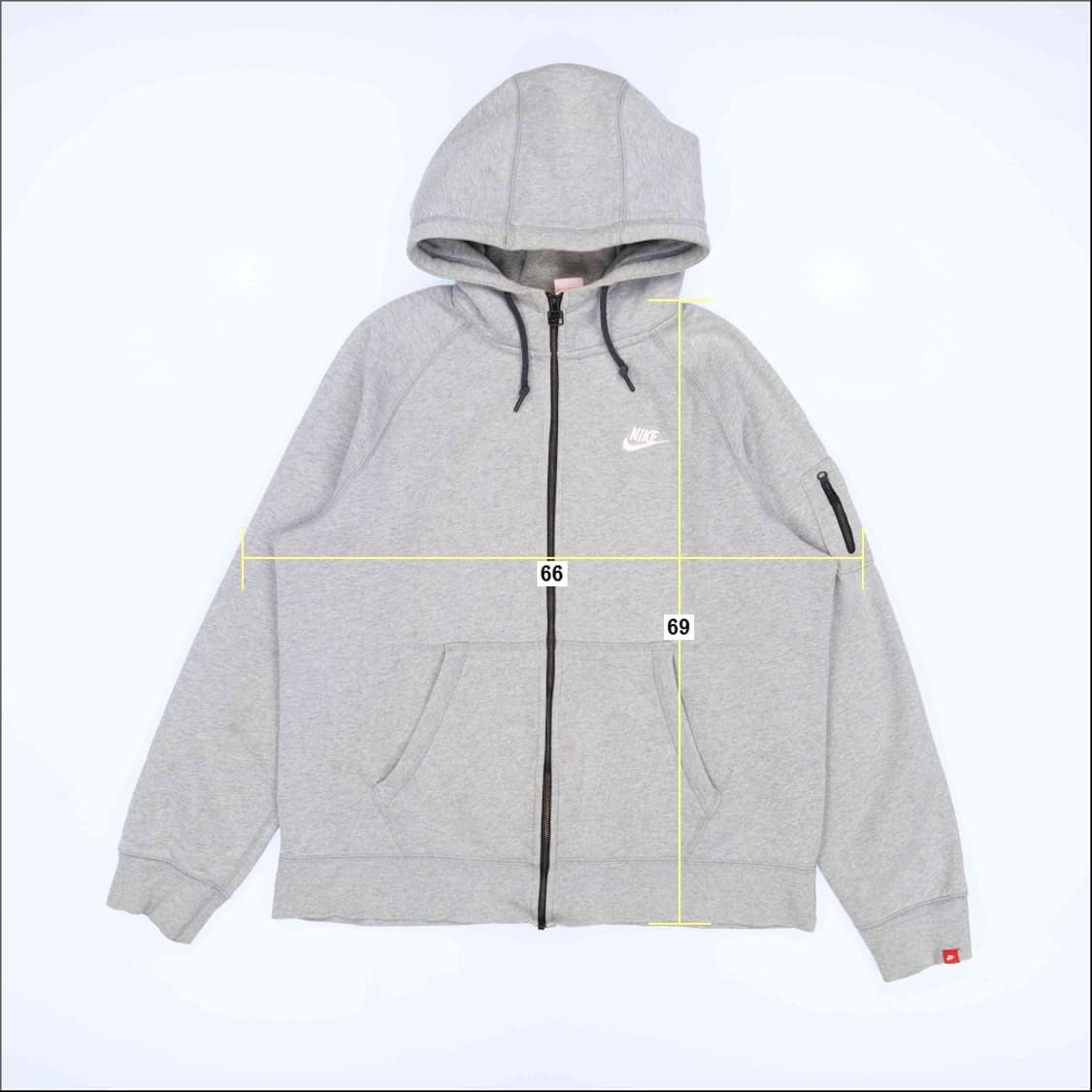 [XL] 나이키 포켓 그레이 후드 집업 자켓 N7068 상품이미지7