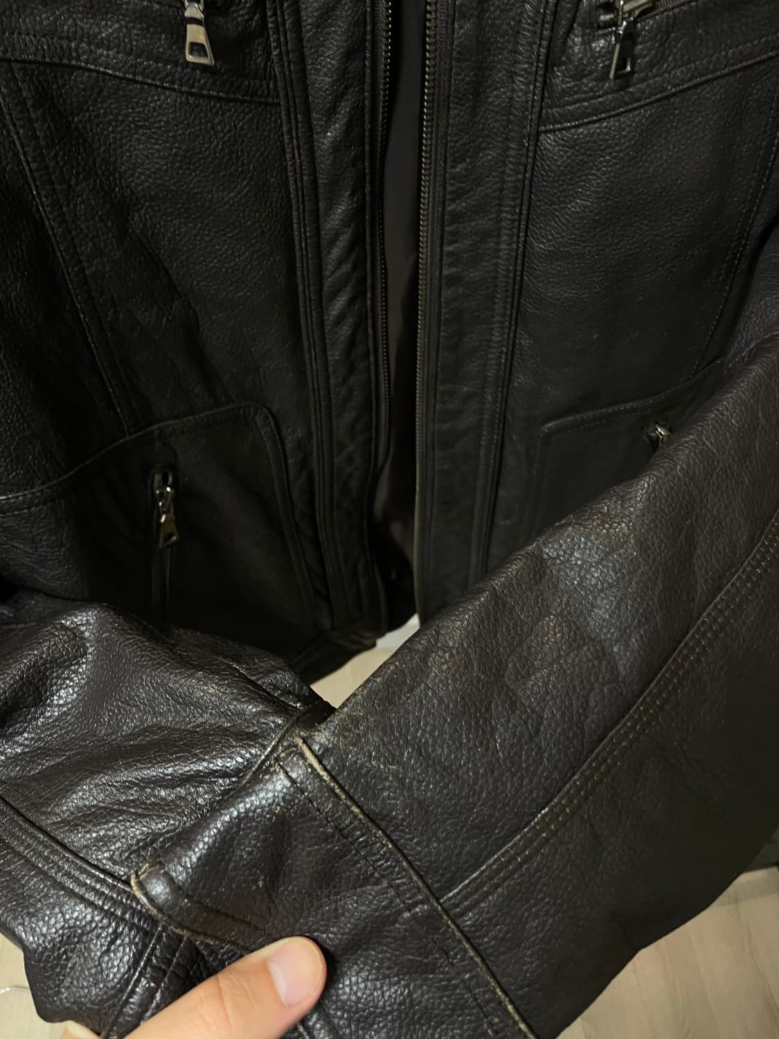 (L) 딥브라운 양가죽 가죽자켓 상품이미지9